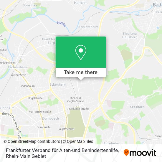 Frankfurter Verband für Alten-und Behindertenhilfe map