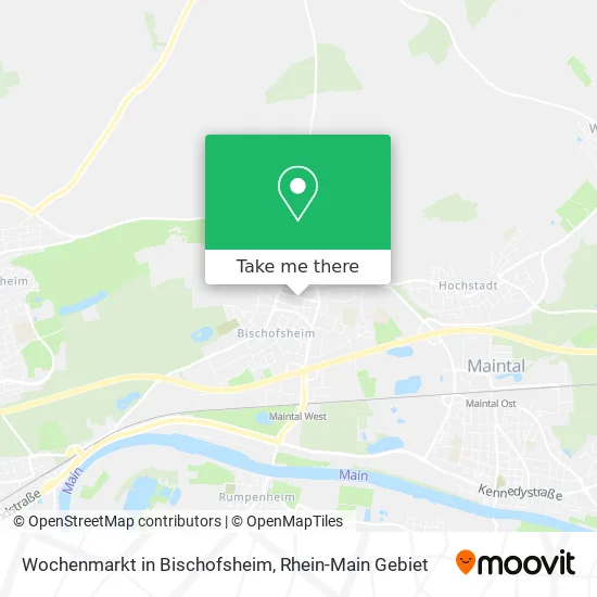 Карта Wochenmarkt in Bischofsheim