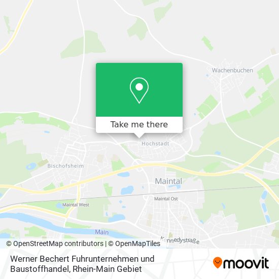 Werner Bechert Fuhrunternehmen und Baustoffhandel map
