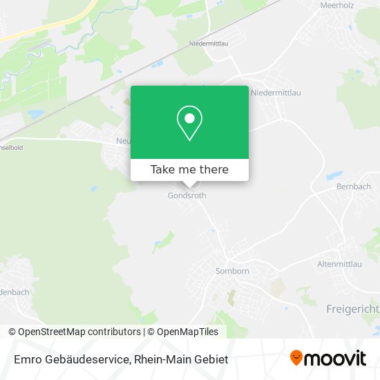Emro Gebäudeservice map