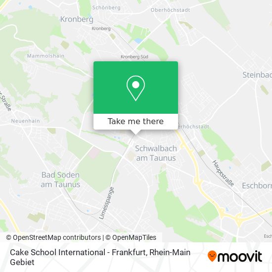 Cake School International - Frankfurt map