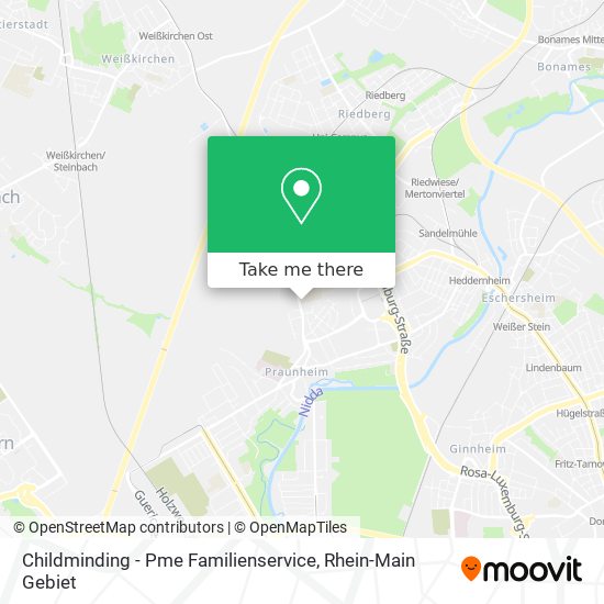 Childminding - Pme Familienservice map