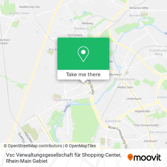 Карта Vsc Verwaltungsgesellschaft für Shopping-Center