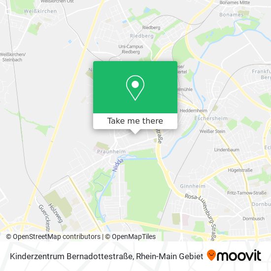 Kinderzentrum Bernadottestraße map