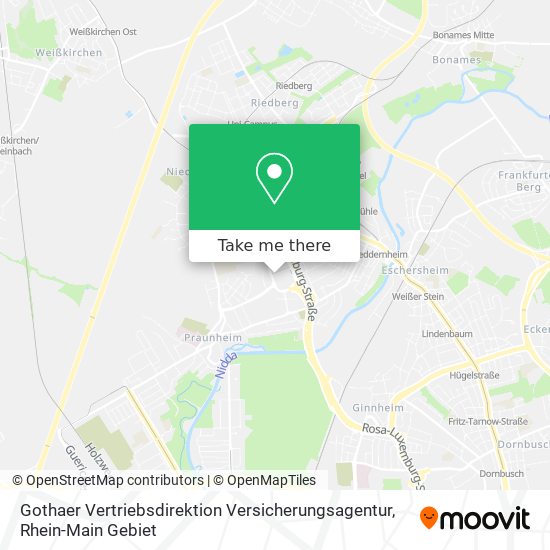 Карта Gothaer Vertriebsdirektion Versicherungsagentur