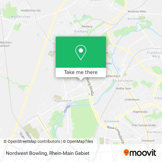 Nordwest Bowling map