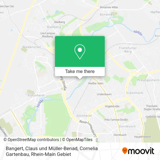 Карта Bangert, Claus und Müller-Benad, Cornelia Gartenbau