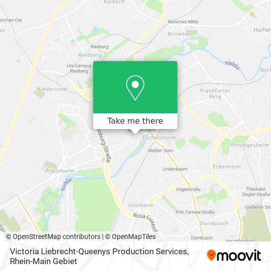 Victoria Liebrecht-Queenys Production Services map