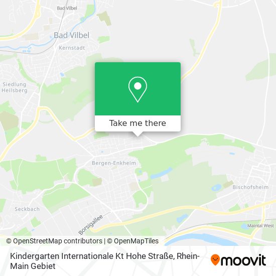 Kindergarten Internationale Kt Hohe Straße map