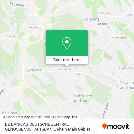 DZ BANK AG DEUTSCHE ZENTRAL GENOSSENSCHAFTSBANK map