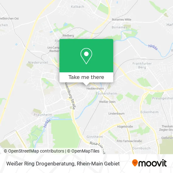 Карта Weißer Ring Drogenberatung