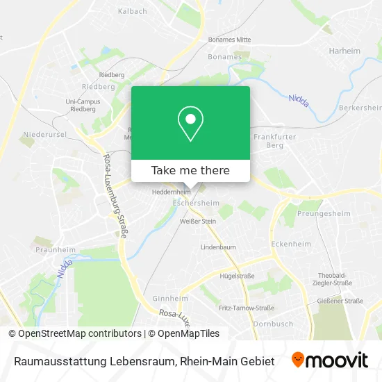 Карта Raumausstattung Lebensraum