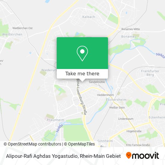 Alipour-Rafi Aghdas Yogastudio map