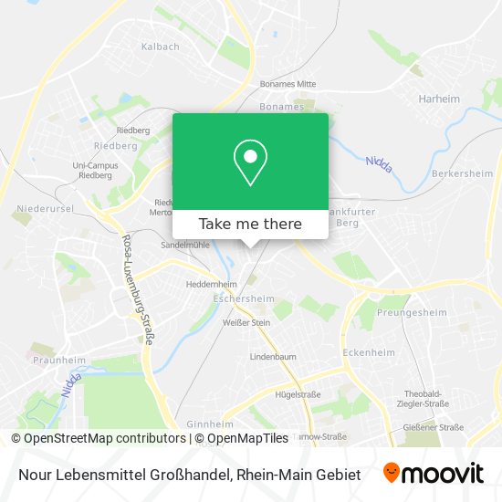 Nour Lebensmittel Großhandel map
