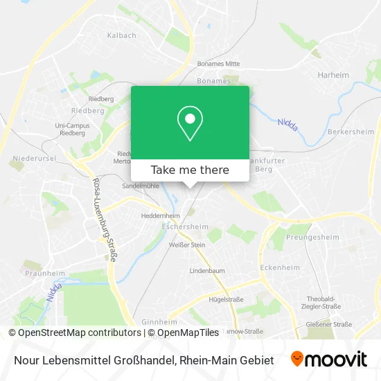 Карта Nour Lebensmittel Großhandel