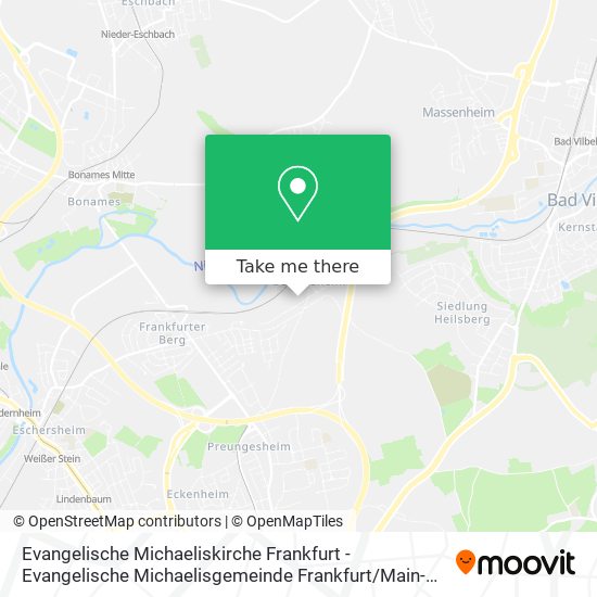 Evangelische Michaeliskirche Frankfurt - Evangelische Michaelisgemeinde Frankfurt / Main-Berkersheim map