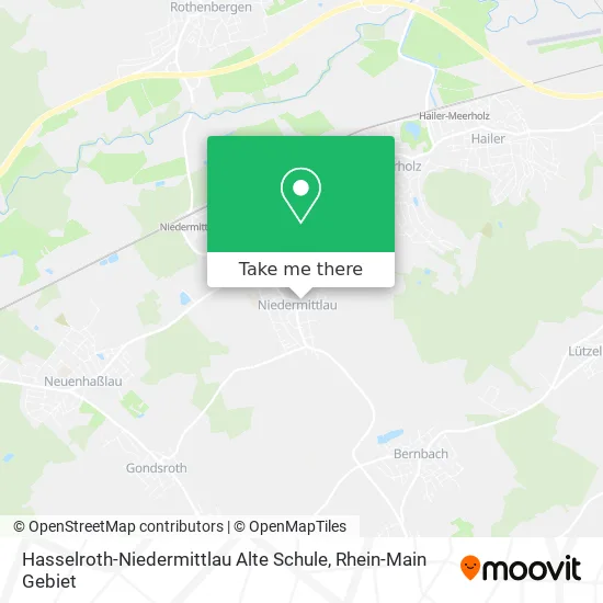 Карта Hasselroth-Niedermittlau Alte Schule
