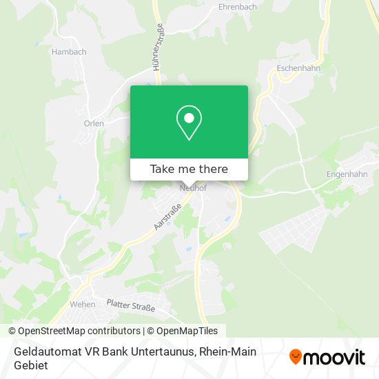 Geldautomat VR Bank Untertaunus map