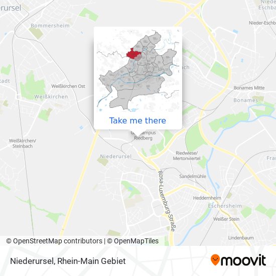 Niederursel map