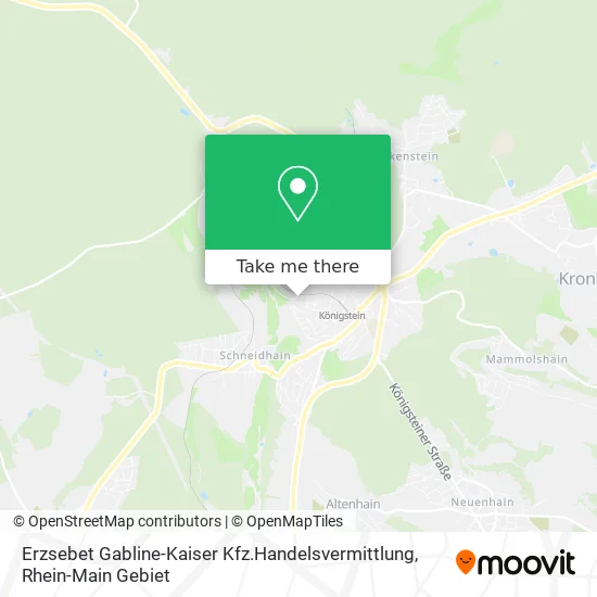 Карта Erzsebet Gabline-Kaiser Kfz.Handelsvermittlung