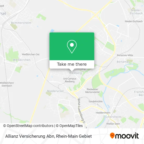 Карта Allianz Versicherung Abn