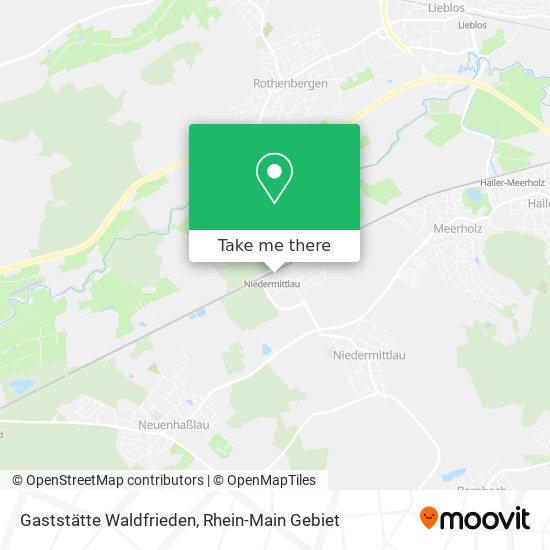 Gaststätte Waldfrieden map
