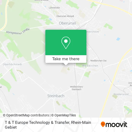 Карта T & T Europe Technology & Transfer