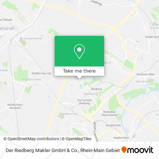 Der Riedberg Makler GmbH & Co. map