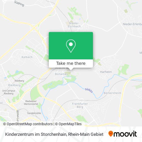 Kinderzentrum im Storchenhain map