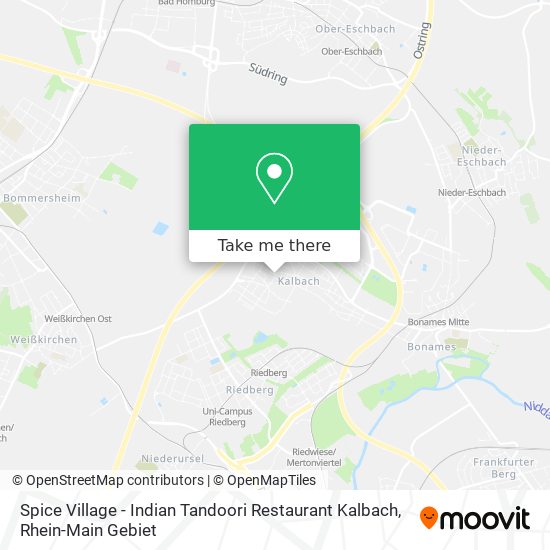 Spice Village - Indian Tandoori Restaurant Kalbach map