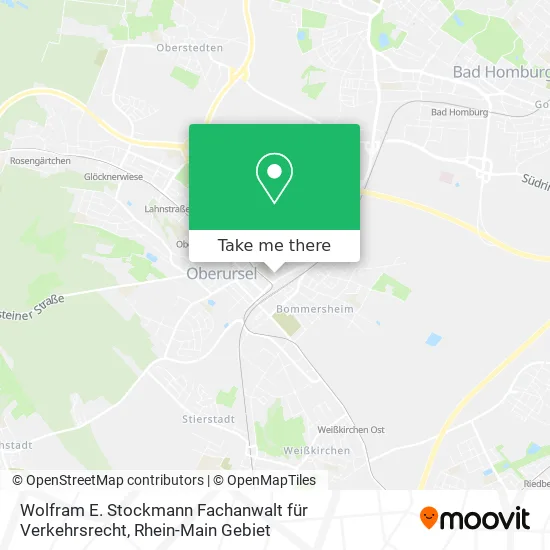 Карта Wolfram E. Stockmann Fachanwalt für Verkehrsrecht
