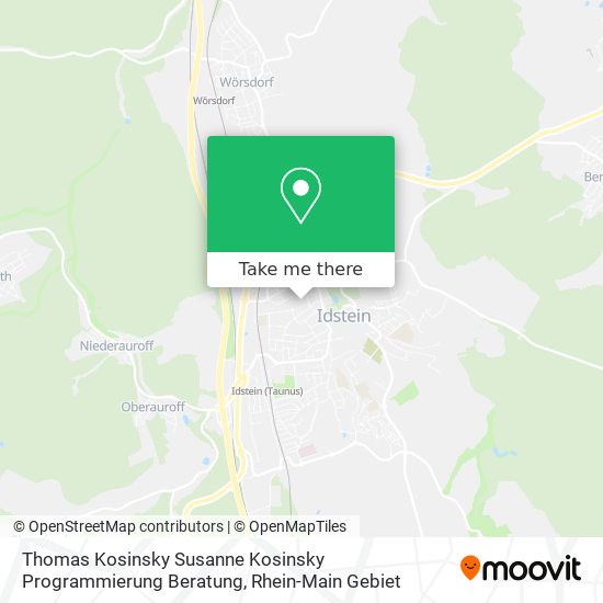 Карта Thomas Kosinsky Susanne Kosinsky Programmierung Beratung