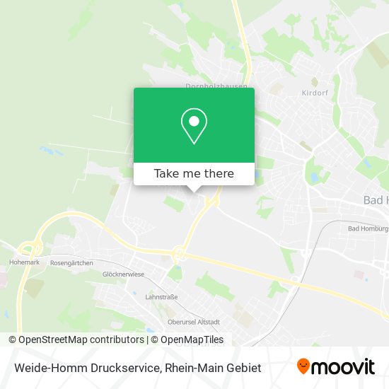 Weide-Homm Druckservice map