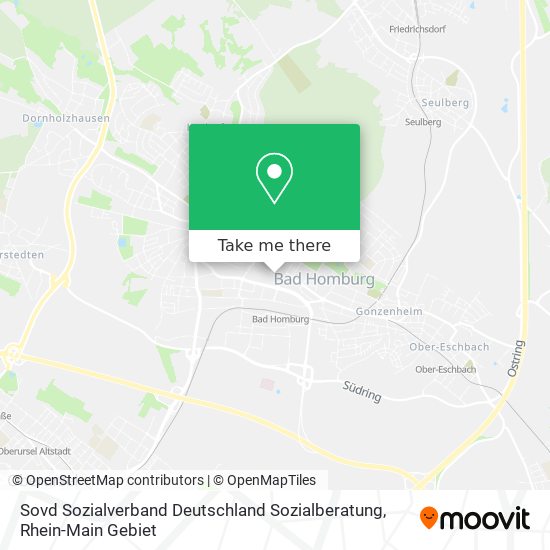 Sovd Sozialverband Deutschland Sozialberatung map