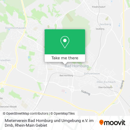 Mieterverein Bad Homburg und Umgebung e.V. im Dmb map