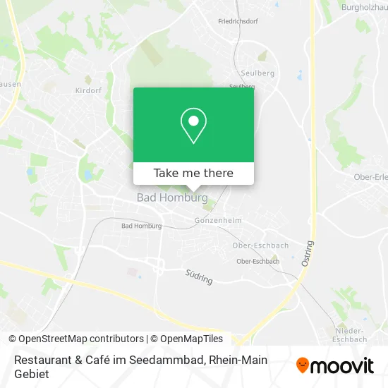 Карта Restaurant & Café im Seedammbad