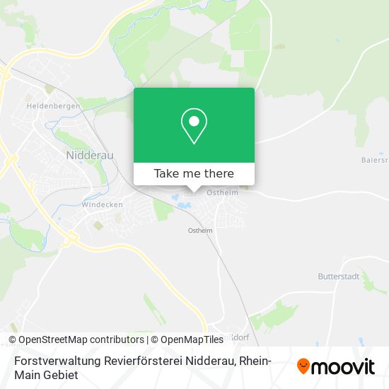 Forstverwaltung Revierförsterei Nidderau map