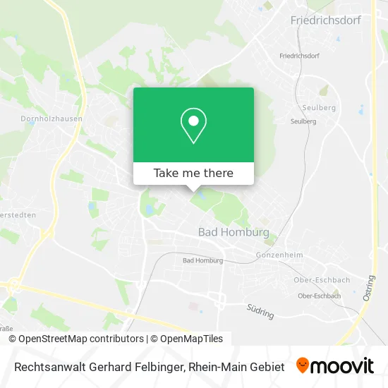 Карта Rechtsanwalt Gerhard Felbinger