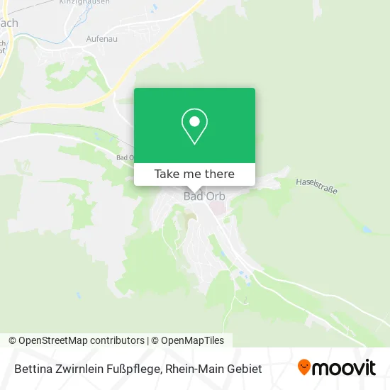 Карта Bettina Zwirnlein Fußpflege