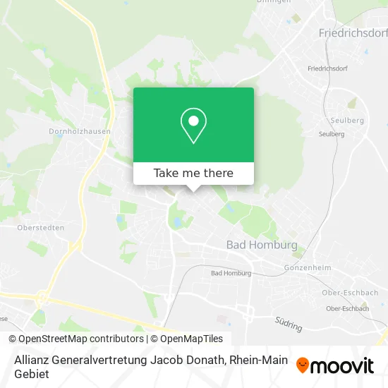 Карта Allianz Generalvertretung Jacob Donath