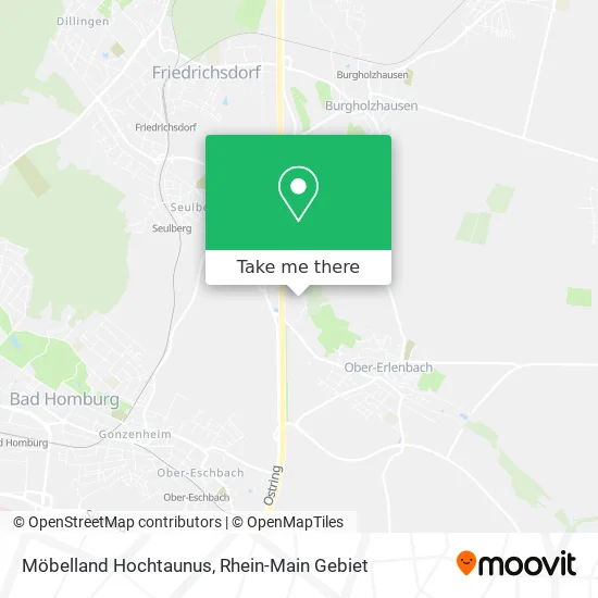 Карта Möbelland Hochtaunus