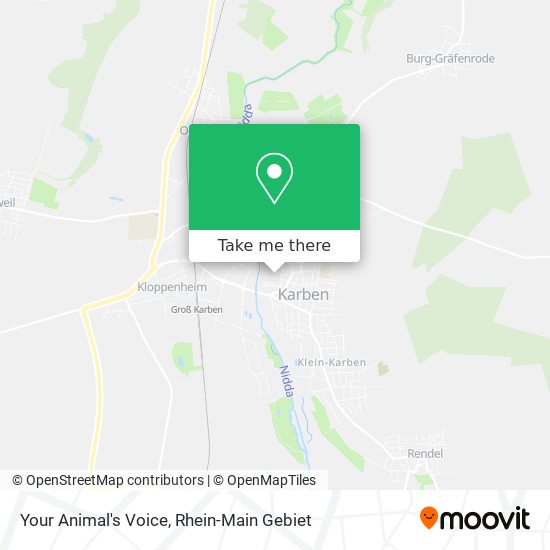 Your Animal's Voice map