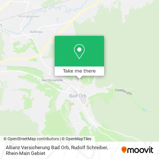 Карта Allianz Versicherung Bad Orb, Rudolf Schreiber