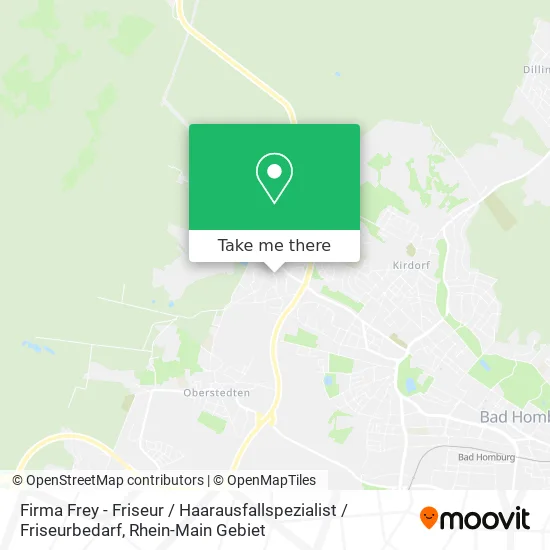 Карта Firma Frey - Friseur / Haarausfallspezialist / Friseurbedarf