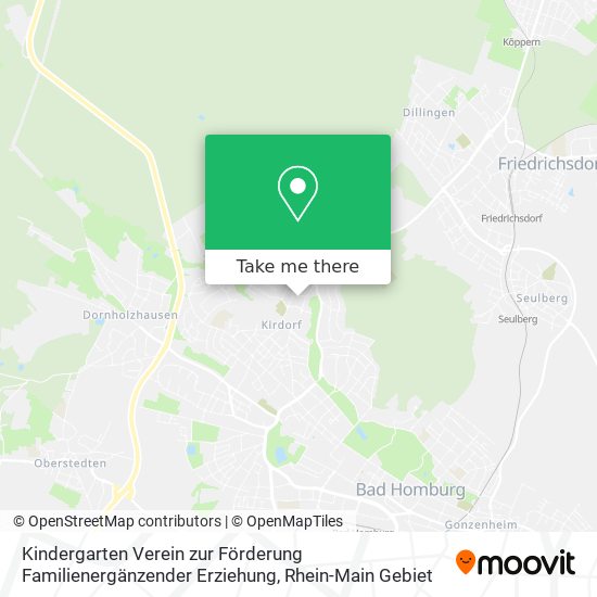 Kindergarten Verein zur Förderung Familienergänzender Erziehung map