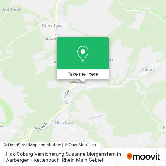 Карта Huk-Coburg Versicherung Susanne Morgenstern in Aarbergen - Kettenbach
