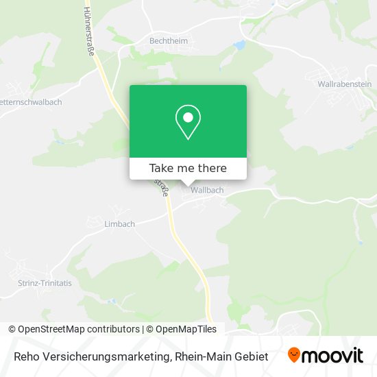 Reho Versicherungsmarketing map