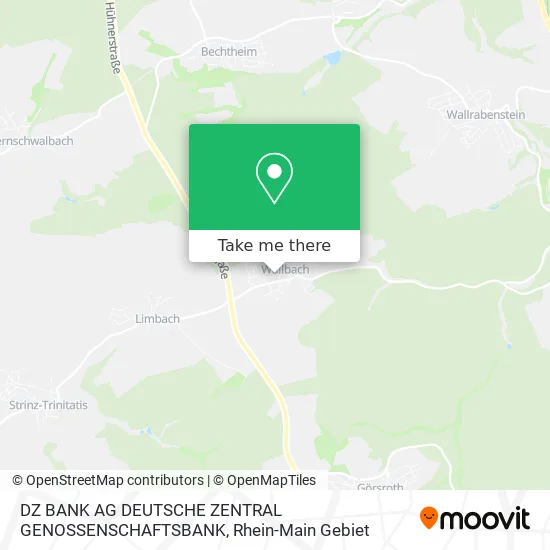 Карта DZ BANK AG DEUTSCHE ZENTRAL GENOSSENSCHAFTSBANK