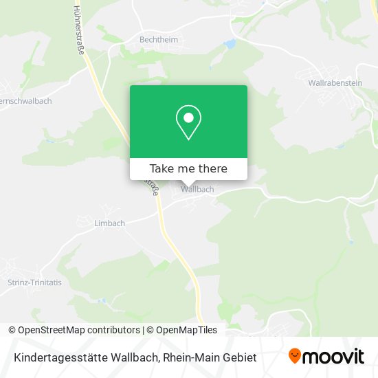 Карта Kindertagesstätte Wallbach