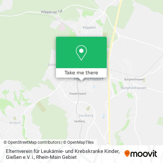 Elternverein für Leukämie- und Krebskranke Kinder, Gießen e.V. i. map